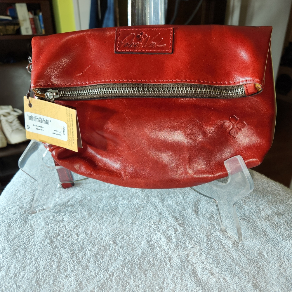 Red Italian Leather Women's Bag